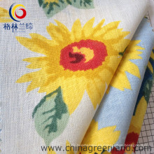 Lino de algodón tejido tejido impreso para prendas de vestir textil (GLLML059)